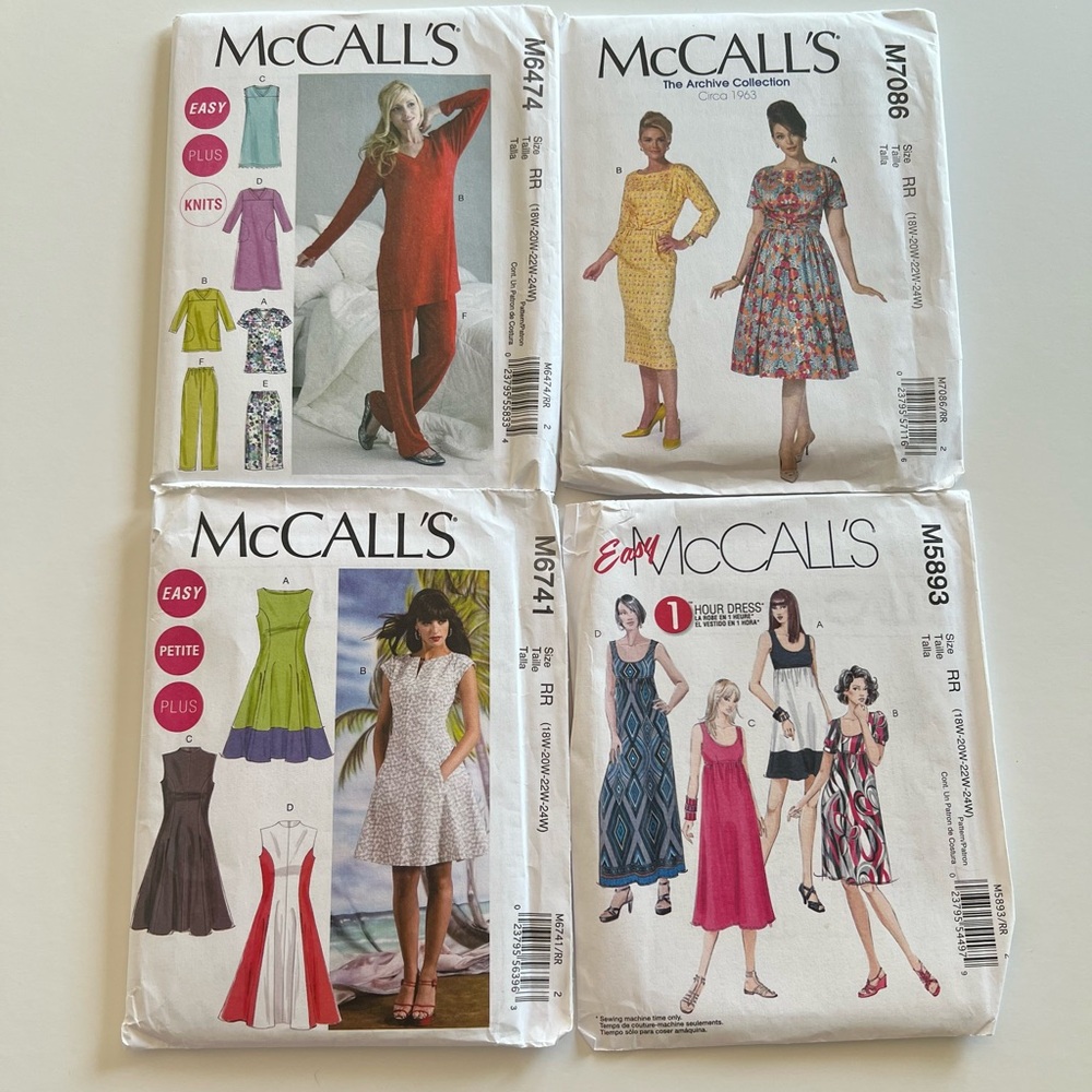 McCall's Women's 18W-24W  Pattern New